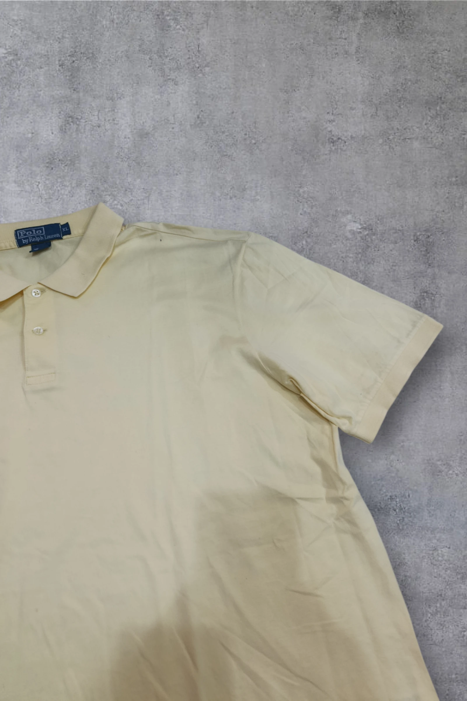 | Polo Ralph Lauren Homem | Cor Amarela | 100% Algodão | Logo Pony Azul | Tamanho XL | – photo 6
